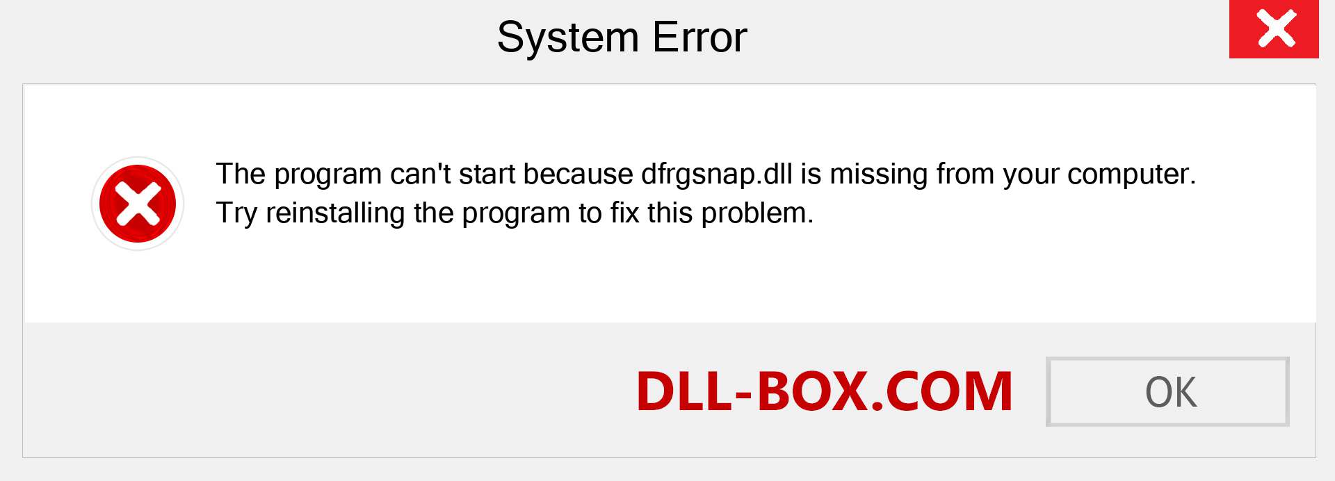  dfrgsnap.dll file is missing?. Download for Windows 7, 8, 10 - Fix  dfrgsnap dll Missing Error on Windows, photos, images